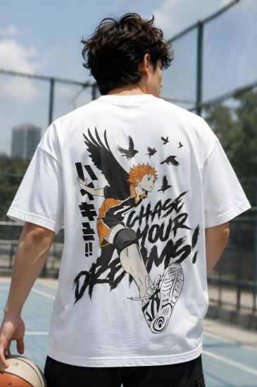 Picture of Fuck the King Oversized T-Shirt – White Rebel Graphic Back Print Drop Shoulder Streetwear Tee - copy