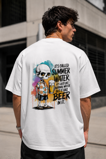 Picture of Cyborg Skull Oversized T-Shirt – White Futuristic Graphic Back Print Drop Shoulder Streetwear Tee - copy - copy - copy - copy - copy - copy - copy - copy - copy